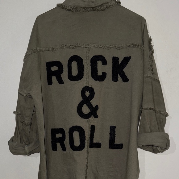 Elan Dark Olive Shirt Jacket - Picture 1 of 11